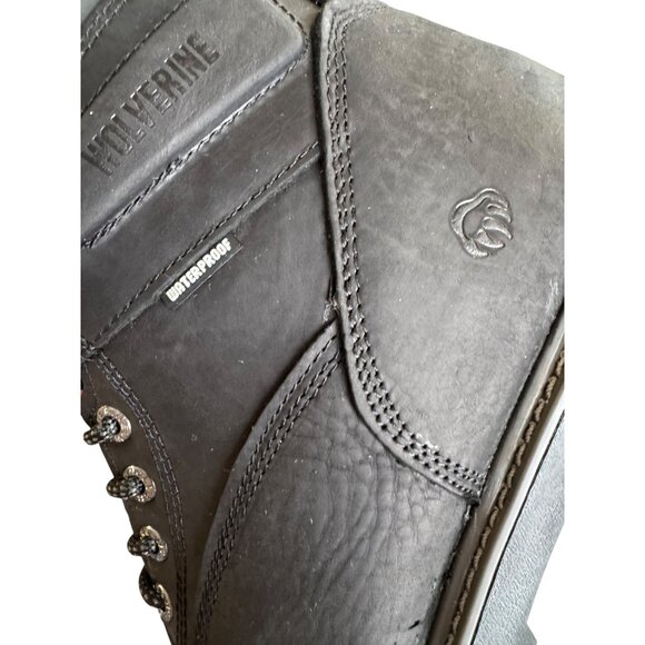 Wolverine Men's Black Waterproof Leather Work Boots Size 11.5 NIB - Picture 7 of 13